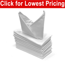 Load image into Gallery viewer, White Cloth Napkins 17" x 17" (Dozen)