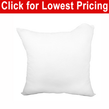 Load image into Gallery viewer, Adjustable Pillow Form 18" x 18" (Polyester Fill) - Premium Fabric Cover