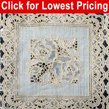 Load image into Gallery viewer, Lace Look Table Vinyl 52" Wide (30 Yard Roll) (Beige)