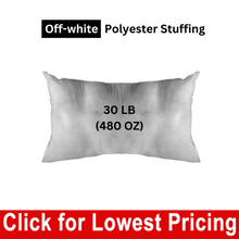 Load image into Gallery viewer, Off-White Premium 30 lb Bag - Polyester Stuffing (Bulk) (7-14 days to prepare)