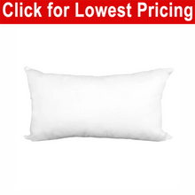 Load image into Gallery viewer, Pillow Form 12" x 20" (Polyester Fill) - Premium Fabric Cover