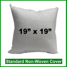 Load image into Gallery viewer, Pillow Form 19" x 19" (Polyester Fill) (Individually Bagged & Compressed)