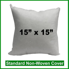 Load image into Gallery viewer, Pillow Form 15" x 15" (Polyester Fill) (Individually Bagged & Compressed)