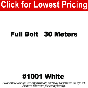 #1001 White Broadcloth Full Bolt (45" x 30 Meters)