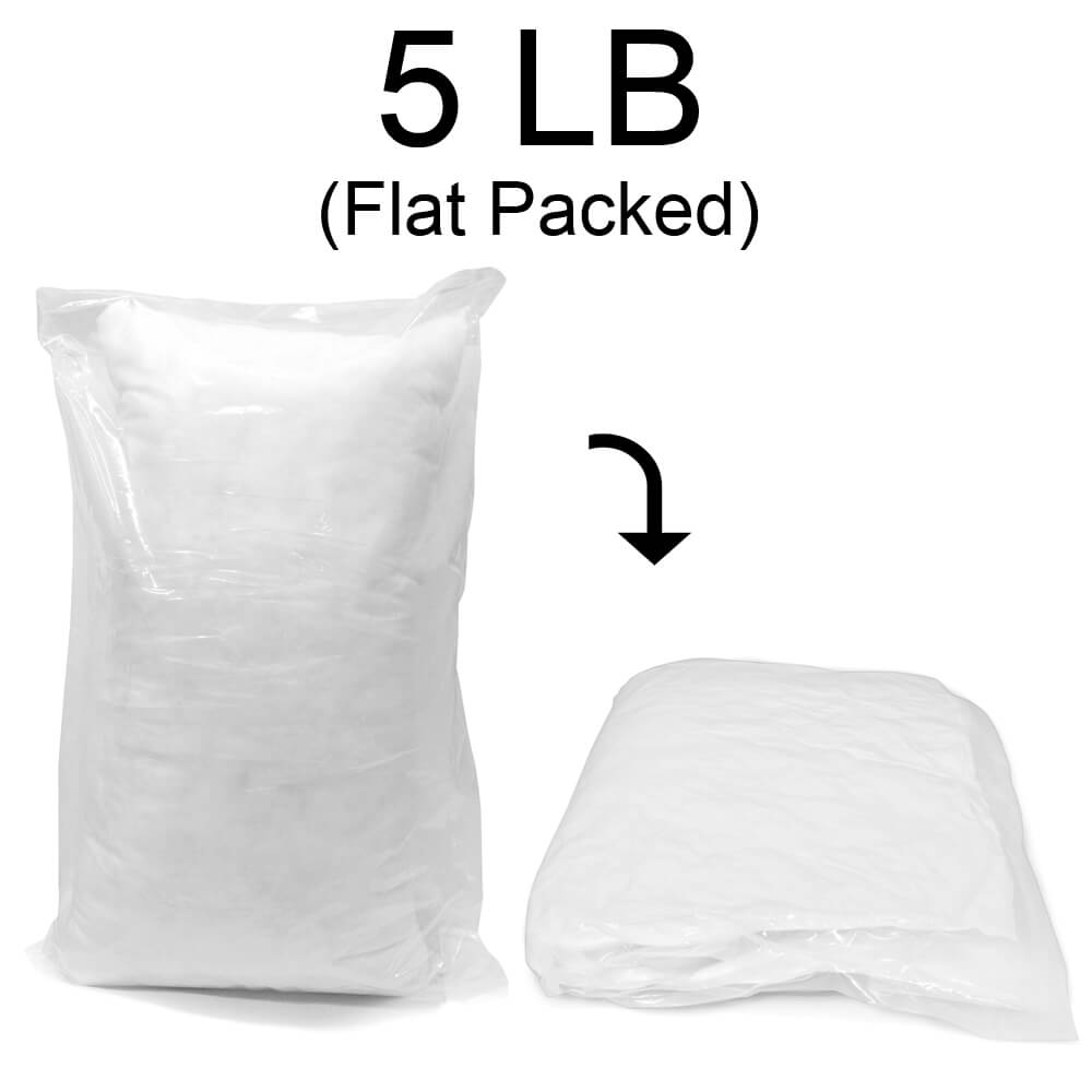 Polyester Stuffing 5 LB Bag 100% High-Loft Polyester Fiber Fill