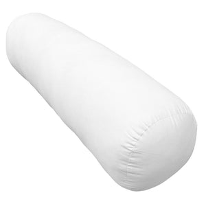 Yoga Bolster 8" x 30" (4.0 lbs) - Insert Large Size Premium Fabric Cover (Polyester Fill)