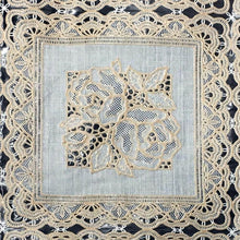Load image into Gallery viewer, Lace Look Table Vinyl 52" Wide (30 Yard Roll) (Beige)