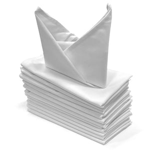 White Cloth Napkins 17" x 17" (Dozen)