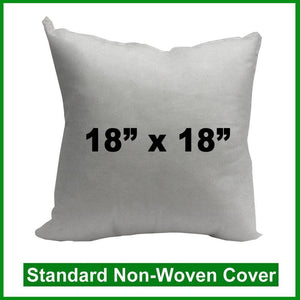 Pillow Form 18" x 18" (Polyester Fill) (Individually Bagged & Compressed)