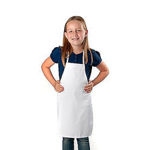 Load image into Gallery viewer, Apron - White - Polyester (Child Size) (Dozen)