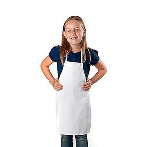 Apron - White - Polyester (Child Size) (Dozen)