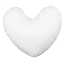 Load image into Gallery viewer, 14"x14" Heart Shaped Pillow Form (Polyester Fill) - Premium Fabric Cover