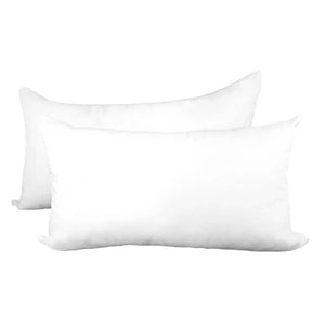 Decorative Pillow Form 12" x 24" (Polyester Fill) - White Premium Cover