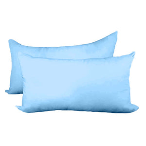 Decorative Pillow Form 12" x 24" (Polyester Fill) - Light Blue Premium Cover