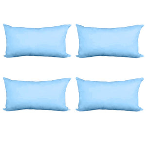 Decorative Pillow Form 14" x 20" (Polyester Fill) - Light Blue Premium Cover