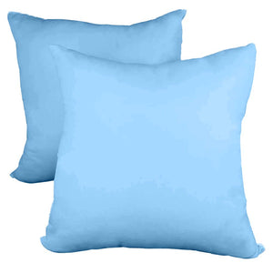 Decorative Pillow Form 22" x 22" (Polyester Fill) - Light Blue Premium Cover