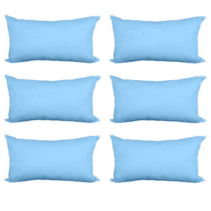 Decorative Pillow Form 12" x 18" (Polyester Fill) - Light Blue Premium Cover
