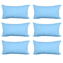 Load image into Gallery viewer, Decorative Pillow Form 12&quot; x 24&quot; (Polyester Fill) - Light Blue Premium Cover