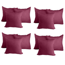 Load image into Gallery viewer, Decorative Pillow Form 12&quot; x 12&quot; (Polyester Fill) - Wine Premium Cover
