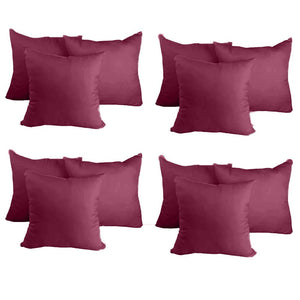 Decorative Pillow Form 14" x 14" (Polyester Fill) - Wine Premium Cover