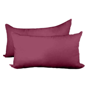 Decorative Pillow Form 12" x 24" (Polyester Fill) - Wine Premium Cover