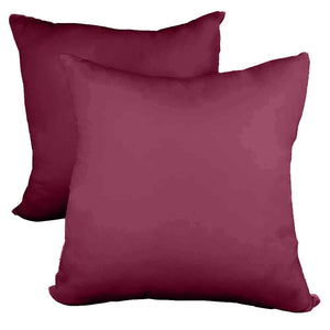 Decorative Pillow Form 12" x 12" (Polyester Fill) - Wine Premium Cover