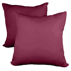 Decorative Pillow Form 18" x 18" (Polyester Fill) - Wine Premium Cover