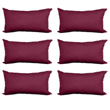 Load image into Gallery viewer, Decorative Pillow Form 12&quot; x 24&quot; (Polyester Fill) - Wine Premium Cover