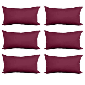 Decorative Pillow Form 12" x 20" (Polyester Fill) - Wine Premium Cover
