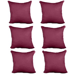 Decorative Pillow Form 18" x 18" (Polyester Fill) - Wine Premium Cover