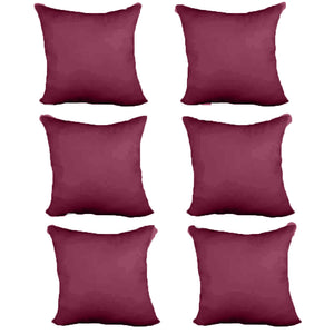 Decorative Pillow Form 22" x 22" (Polyester Fill) - Wine Premium Cover