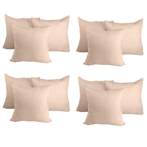 Decorative Pillow Form 20" x 20" (Polyester Fill) - Beige Premium Cover