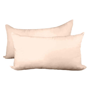 Decorative Pillow Form 12" x 18" (Polyester Fill) - Beige Premium Cover