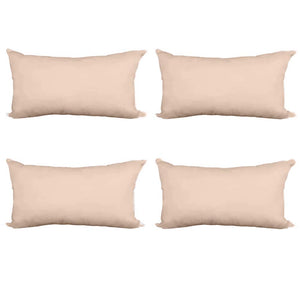 Decorative Pillow Form 14" x 24" (Polyester Fill) - Beige Premium Cover