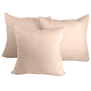 Decorative Pillow Form 20" x 20" (Polyester Fill) - Beige Premium Cover