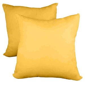 Decorative Pillow Form 12" x 12" (Polyester Fill) - Gold Premium Cover