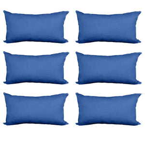 Decorative Pillow Form 14" x 20" (Polyester Fill) - Dark Royal Premium Cover
