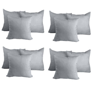Decorative Pillow Form 14" x 14" (Polyester Fill) - Light Grey Premium Cover