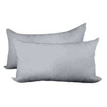 Load image into Gallery viewer, Decorative Pillow Form 12&quot; x 18&quot; (Polyester Fill) - Light Grey Premium Cover