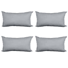 Load image into Gallery viewer, Decorative Pillow Form 12&quot; x 24&quot; (Polyester Fill) - Light Grey Premium Cover