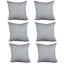 Load image into Gallery viewer, Decorative Pillow Form 12&quot; x 12&quot; (Polyester Fill) - Light Grey Premium Cover