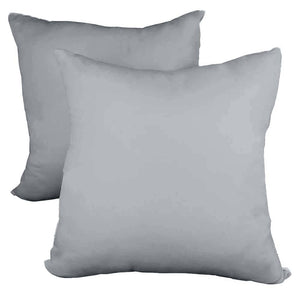Decorative Pillow Form 16" x 16" (Polyester Fill) - Light Grey Premium Cover