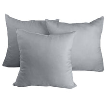 Load image into Gallery viewer, Decorative Pillow Form 12&quot; x 12&quot; (Polyester Fill) - Light Grey Premium Cover