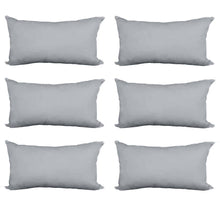 Load image into Gallery viewer, Decorative Pillow Form 12&quot; x 18&quot; (Polyester Fill) - Light Grey Premium Cover