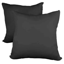 Load image into Gallery viewer, Decorative Pillow Form 12&quot; x 12&quot; (Polyester Fill) - Black Premium Cover