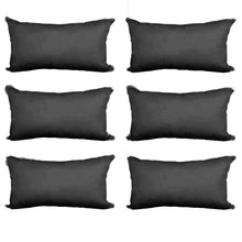 Load image into Gallery viewer, Decorative Pillow Form 14&quot; x 20&quot; (Polyester Fill) - Black Premium Cover