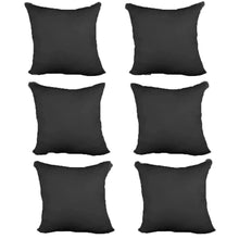 Load image into Gallery viewer, Decorative Pillow Form 14&quot; x 14&quot; (Polyester Fill) - Black Premium Cover