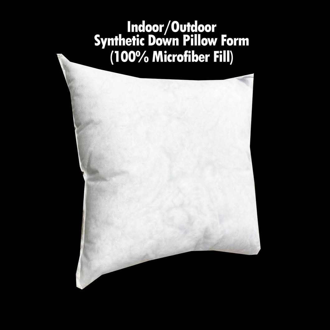 Indoor/Outdoor Synthetic Down Pillow Form 20