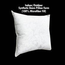 Load image into Gallery viewer, Indoor/Outdoor Synthetic Down Pillow Form 16&quot;x16&quot; (100% Microfiber Fill)