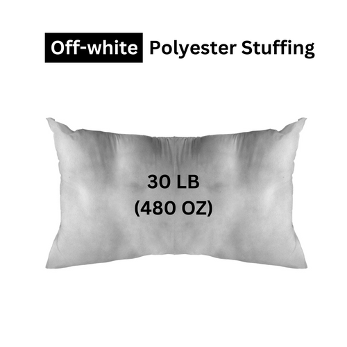 Off-White Premium 30 lb Bag - Polyester Stuffing (Bulk)